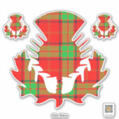 Clan Adair Thistle Sticker (Voorkant)