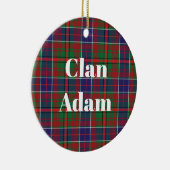Clan Adam Ancient Tartan Keramisch Ornament (Rechts)