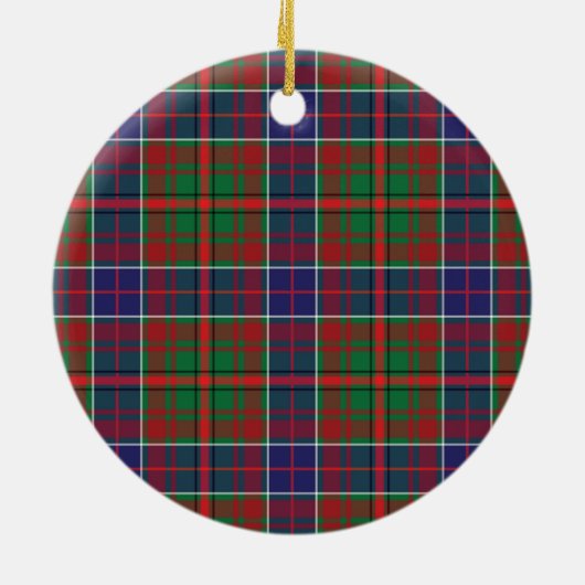 Clan Adam Ancient Tartan Keramisch Ornament (Achterkant)