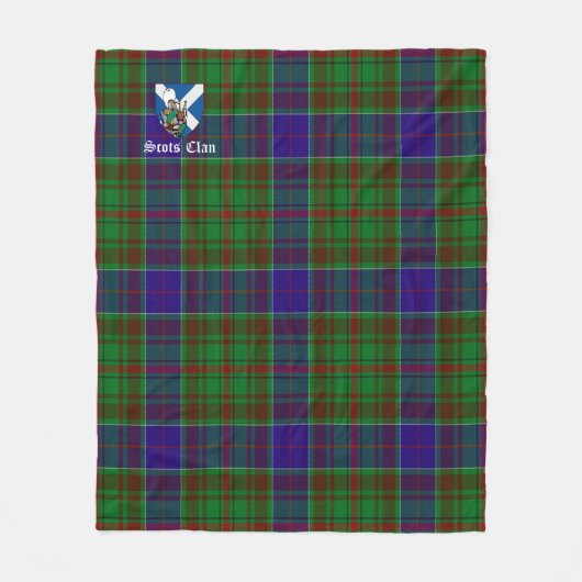 Clan Adam Hunting Tartan Pset Fleece Deken (Voorkant)