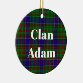Clan Adam Jacht-Tartan Keramisch Ornament (Rechts)