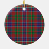 Clan Adam Oud Tartan Keramisch Ornament (Achterkant)