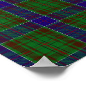 Clan Adams Tartan - Digitaal downloaden Poster (Hoek)
