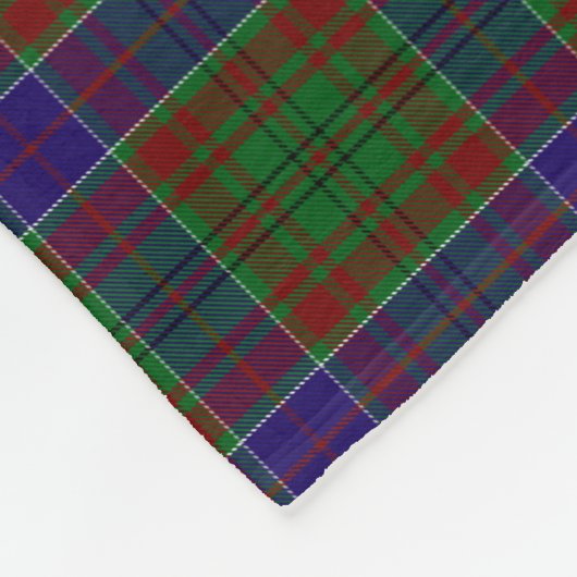 Clan Adams Tartan Fleece Deken (Hoek)