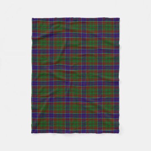Clan Adams Tartan Fleece Deken (Voorkant)