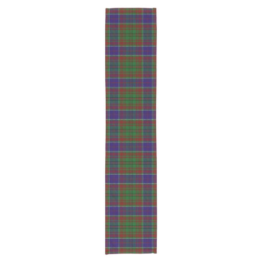 Clan Adams Tartan Korte Tafelloper (Voorkant)