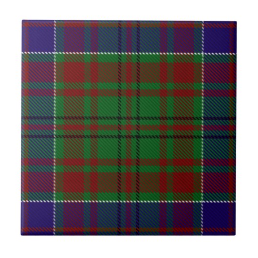Clan Adams Tartan Tegeltje (Voorkant)