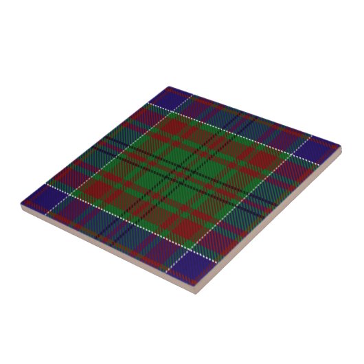 Clan Adams Tartan Tegeltje (Zijkant)