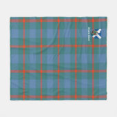 Clan Agnew Ancient Tartan Pset Fleece Deken (Voorkant (Horizontaal))