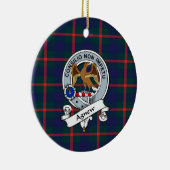 Clan Agnew Badge Tartan Pset Keramisch Ornament (Rechts)