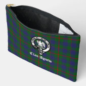 Clan Agnew Crest Badge en Tartan Etui (Open)