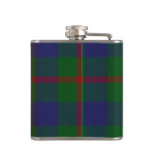 Clan Agnew Crest Badge en Tartan Heupfles (Achterkant)