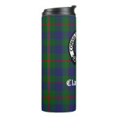 Clan Agnew Crest Badge en Tartan Thermosbeker (Gedraaid links)