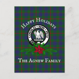 Clan Agnew Crest & Tartan Holiday Briefkaarten