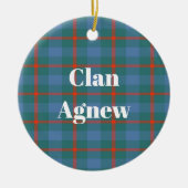 Clan Agnew Oude Tartan Keramisch Ornament (Voorkant)