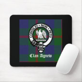 Clan Agnew Tartan Crest Muismat (Met muis)