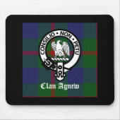 Clan Agnew Tartan Crest Muismat (Voorkant)