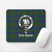 Clan Agnew Tartan Crest  Muismat (Met muis)