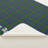 Clan Agnew Tartan en Crest Badge Sherpa Deken (3/4)