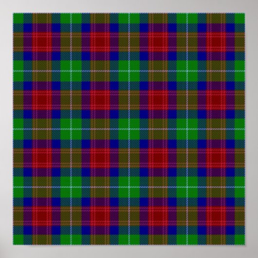 Clan Aiken Tartan - Digitaal downloaden Poster (Voorkant)