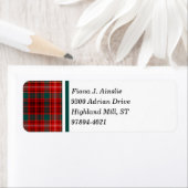 Clan Ainslie Tartan Etiket (Insitu)