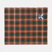 Clan Ainslie Tartan Pset Fleece Deken (Voorkant (Horizontaal))
