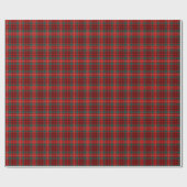 Clan Ainslie Tartan Rood en Groen Plakken Cadeaupapier (Vlak)