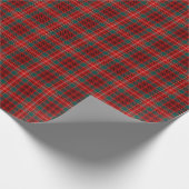 Clan Ainslie Tartan Rood en Groen Plakken Cadeaupapier (Hoek)