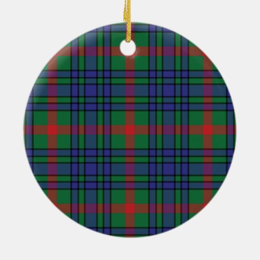 Clan Aiton Ancient Tartan Keramisch Ornament (Achterkant)