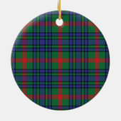 Clan Aiton Oude Tartan Keramisch Ornament (Achterkant)