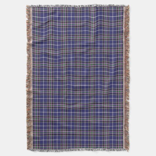Clan Alexander Tartan Blue en Paarse Pset Deken (Voorkant Verticaal)