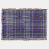 Clan Alexander Tartan Blue en Paarse Pset Deken (Voorkant)