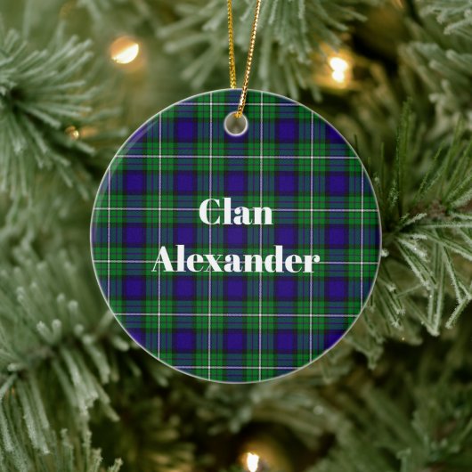 Clan Alexander Tartan Keramisch Ornament (Boom)