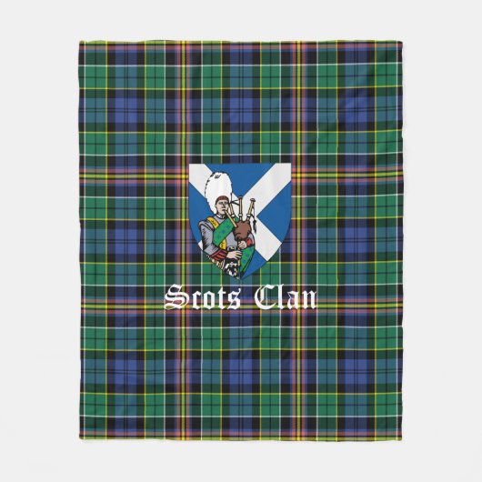 Clan Allison Tartan Plaid Fleece Deken (Voorkant)
