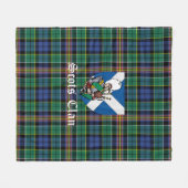 Clan Allison Tartan Plaid Fleece Deken (Voorkant (Horizontaal))