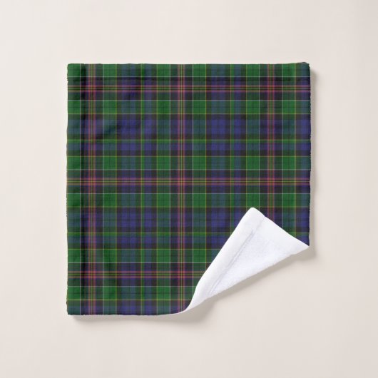 Clan Allison Tartan Pset Monogrammed Bad Handdoek (Wasdoekje)