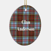 Clan Anderson Ancient Tartan Keramisch Ornament (Rechts)