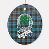 Clan Anderson Badge Tartan Pset Keramisch Ornament (Links)