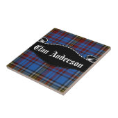 Clan Anderson-banier Tegeltje (Zijkant)