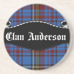 Clan Anderson-banier Zandsteen Onderzetter