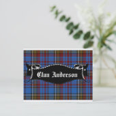 Clan Anderson Banner Briefkaart (Staand voorkant)