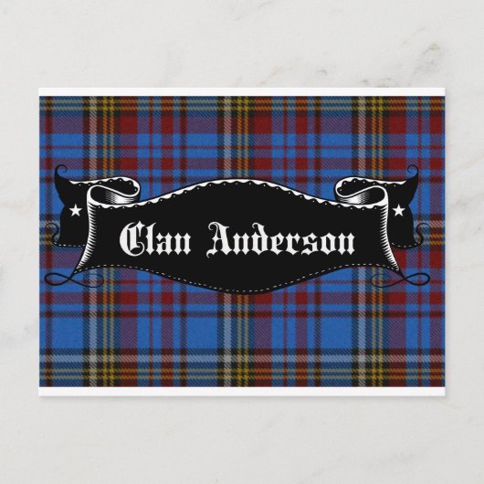 Clan Anderson Banner Briefkaart (Voorkant)