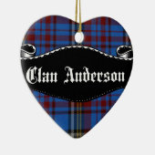 Clan Anderson Banner Keramisch Ornament (Rechts)