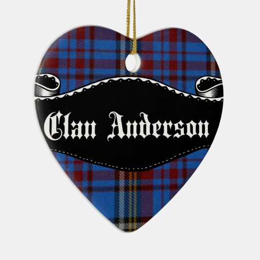 Clan Anderson Banner Keramisch Ornament (Rechts)