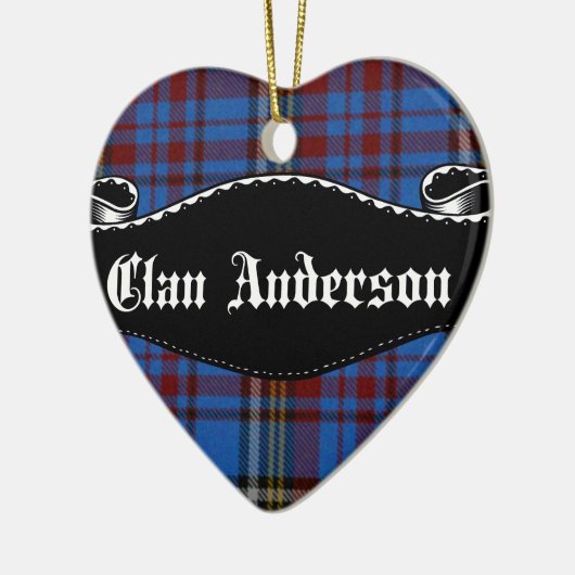 Clan Anderson Banner Keramisch Ornament (Links)