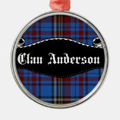 Clan Anderson Banner Metalen Ornament (Voorkant)