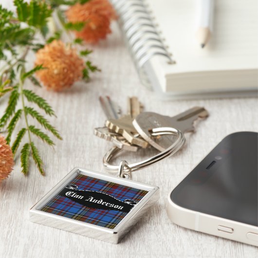 Clan Anderson Banner Sleutelhanger (Zijkant)