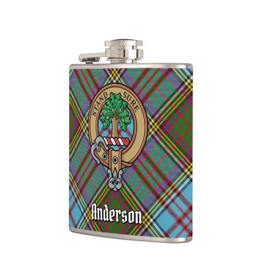 Clan Anderson Crest Flask Heupfles (Links)