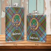 Clan Anderson Crest Flask Heupfles