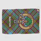 Clan Anderson Crest Golf Towel Golfhanddoek (Horizontaal)
